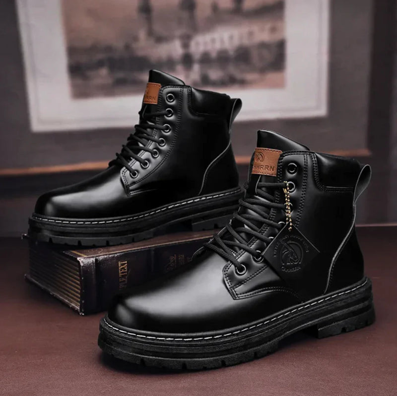 Men's Orthopedic High-Top Boots | Lace-Up Support & Slip-Resistant Grip 2