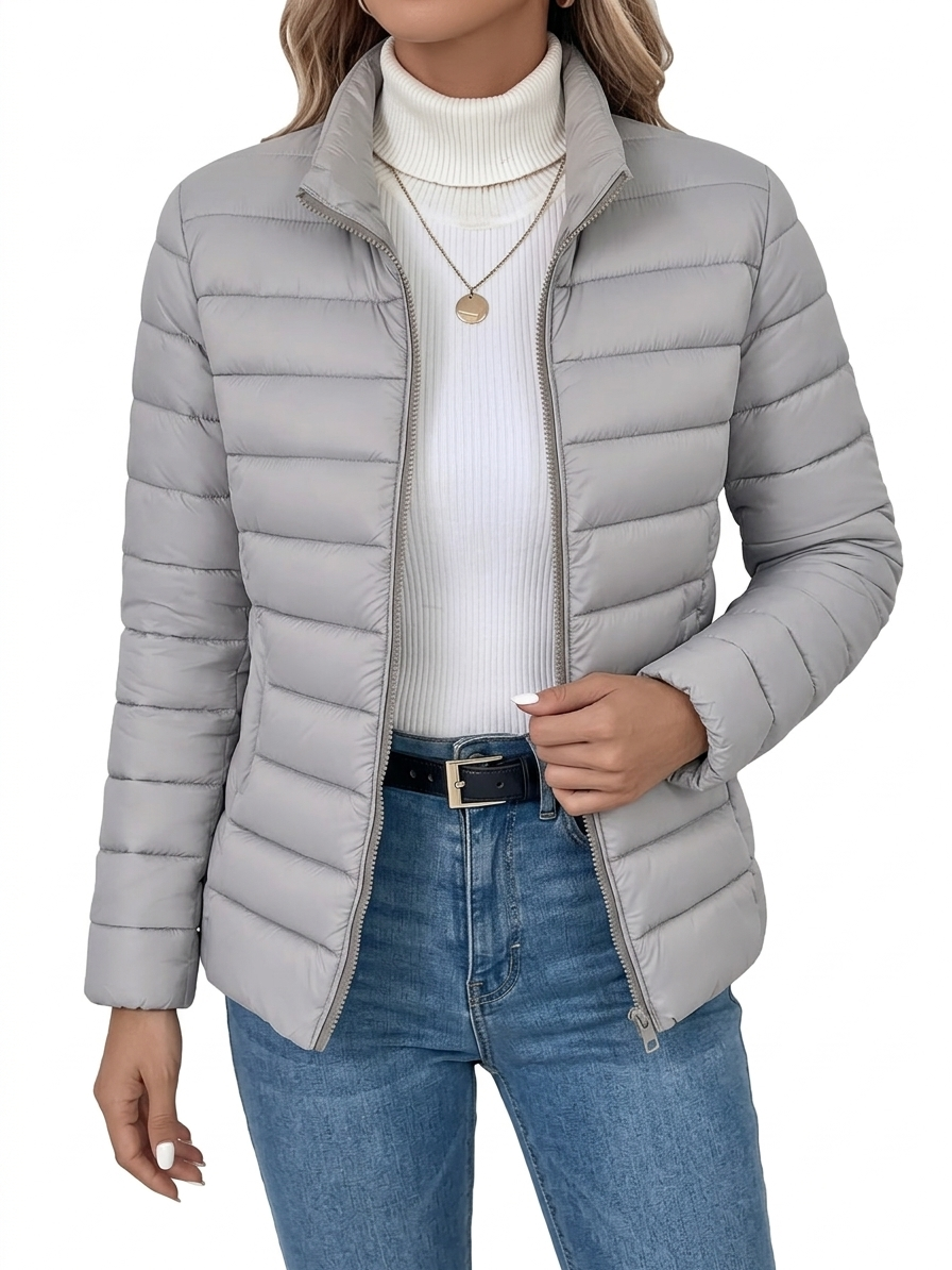 Women's Lightweight Mid Jacket Fitted Windproof Design 6