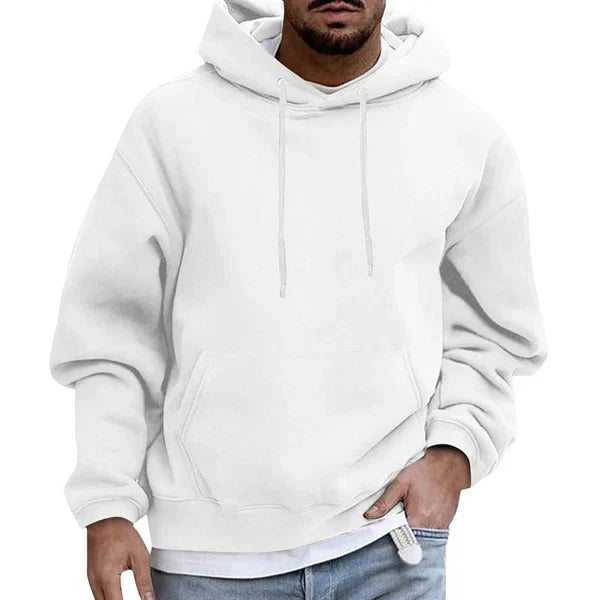Men's Hoodie Relaxed Fit Kangaroo Pocket Pullover Top 2