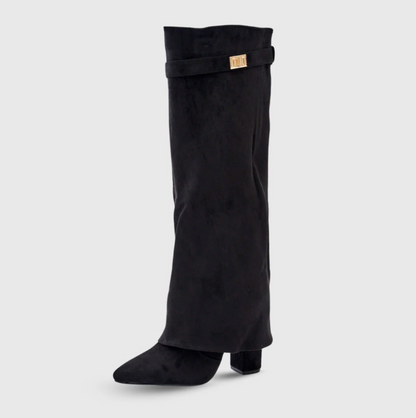 Women's Block Heel Boots Strap Detailing Classic Design 7