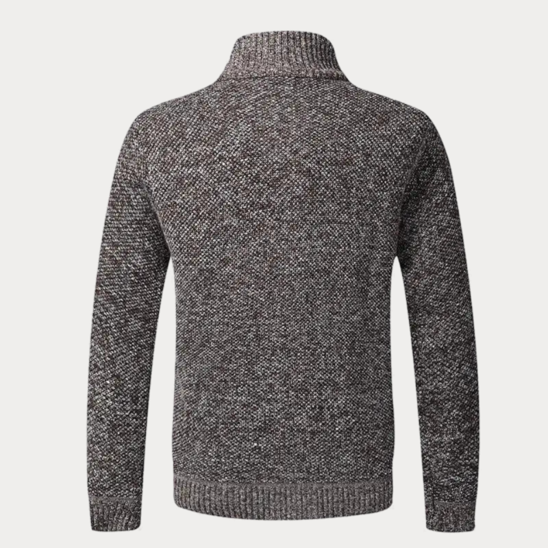 Men's Zip Up Cardigan Tailored Fit Knit Jacket Sweater 2