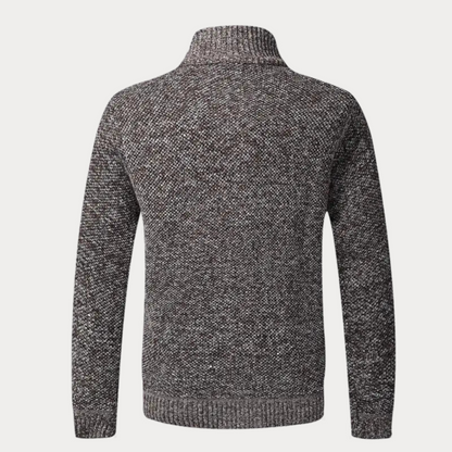 Men's Zip Up Cardigan Tailored Fit Knit Jacket Sweater 2