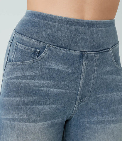 Women's High Rise Jeans Stretch Skinny Fit Trousers 13