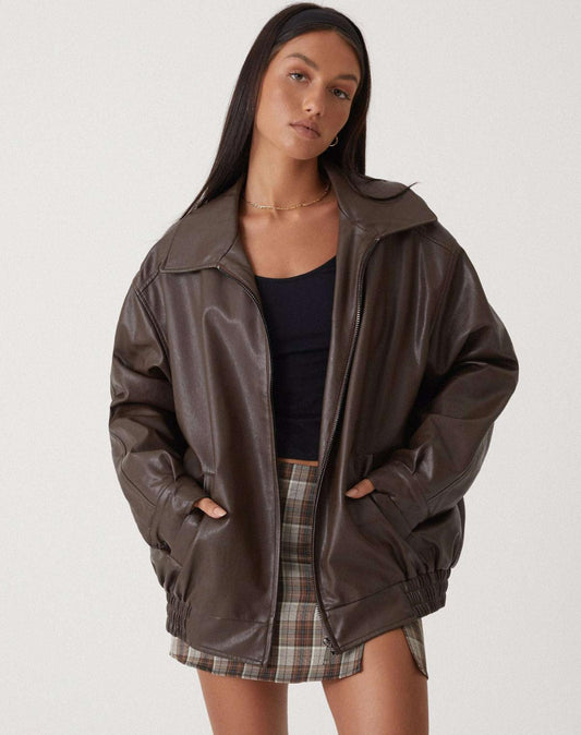 Ruby | Women's Oversized Bomber Jacket for Chic Style