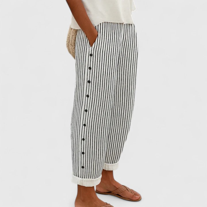Sharmaine | Chic Fabric Trousers for Any Occasion