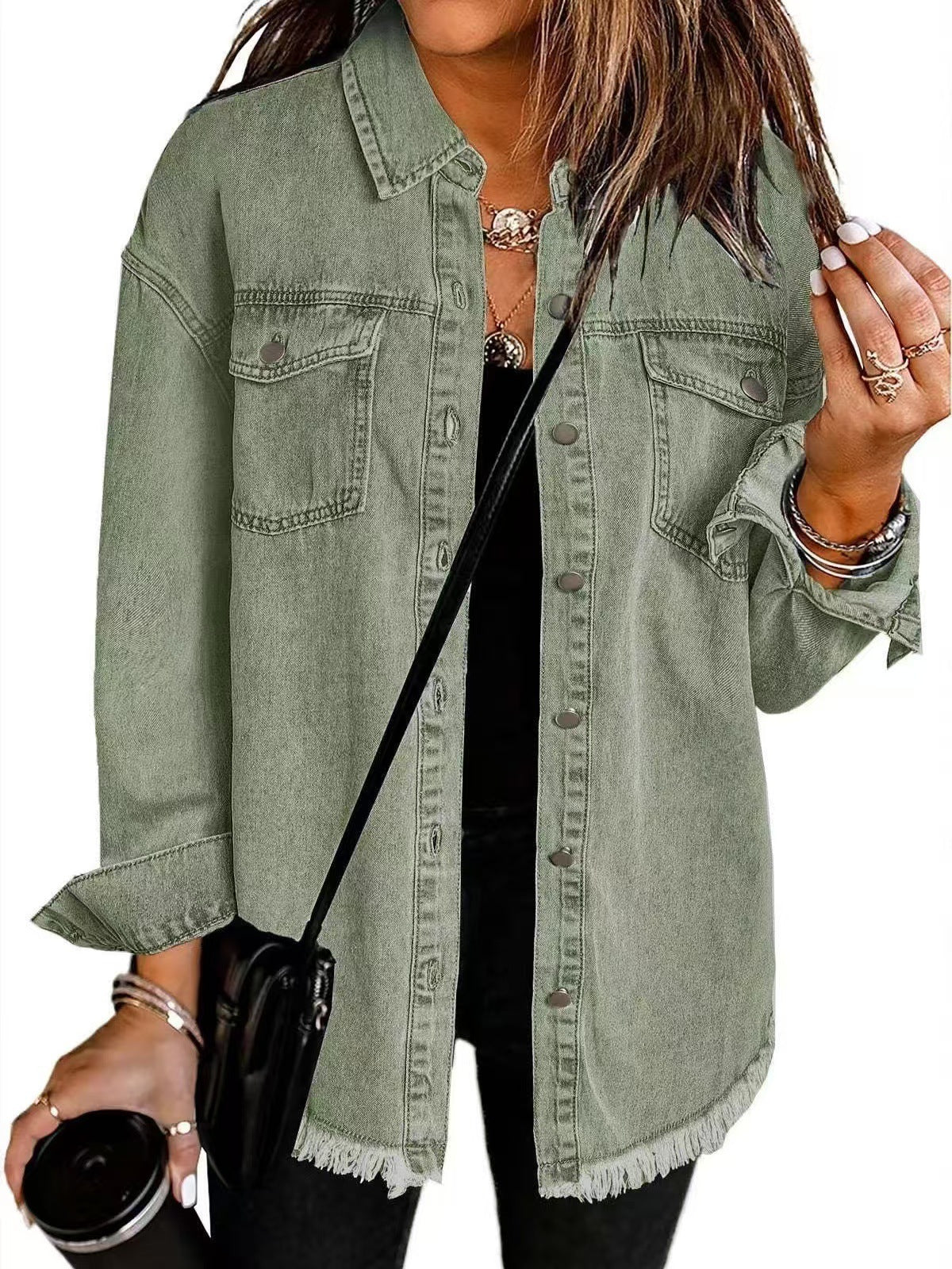 Women's Classic Fit Jacket Practical Pockets Timeless 4