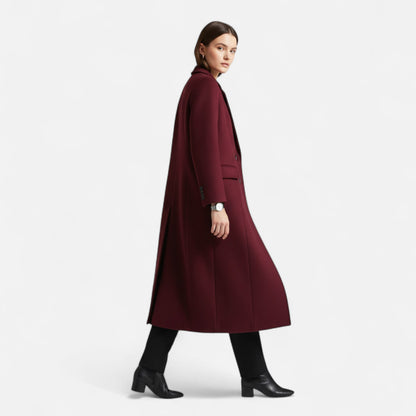 Women's Double-Breasted Trench Coat Tailored Lapel Collar 8