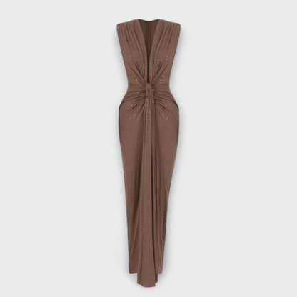 Thea - Maxi Dress with V-Neck for Chic Occasions