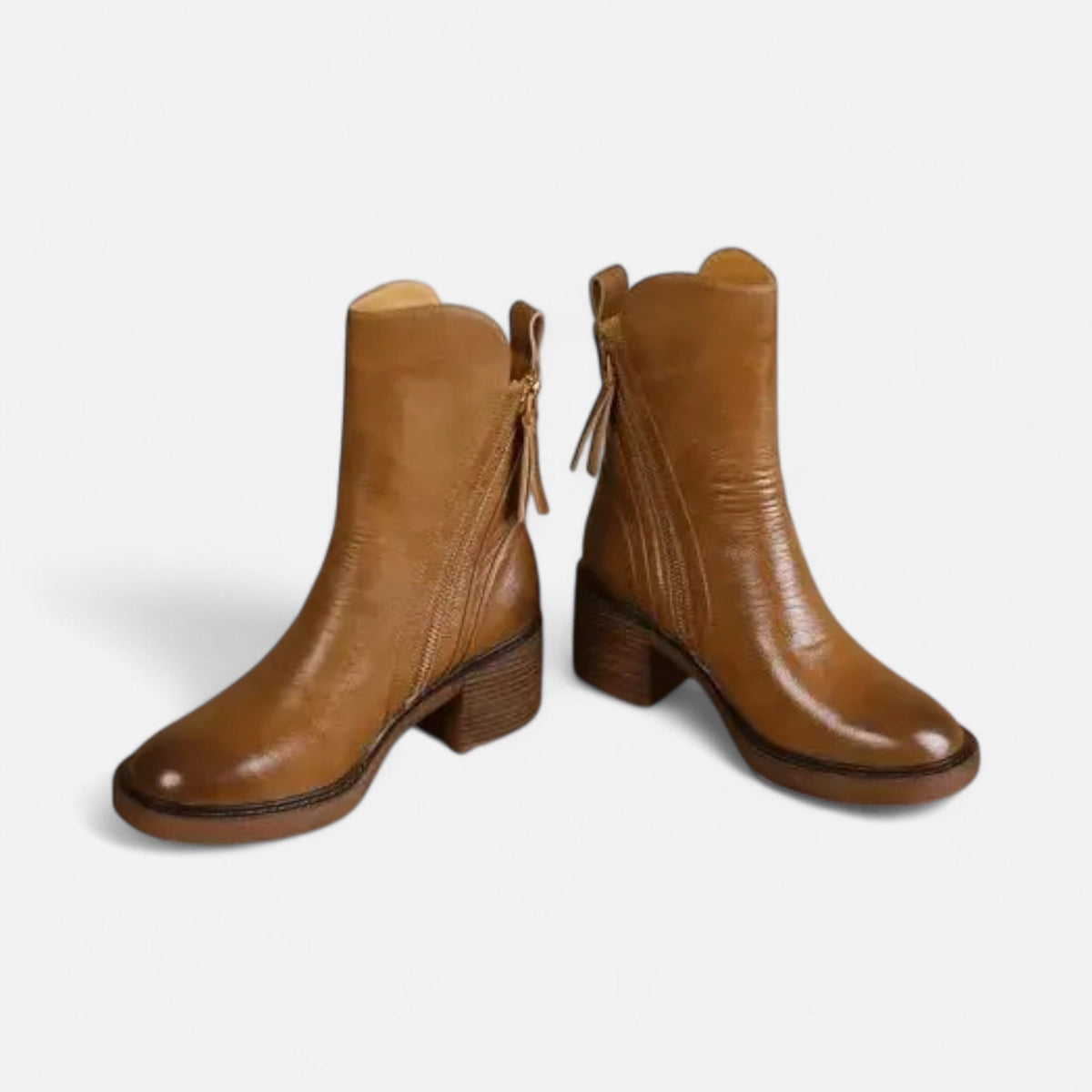 Women's Flat Boots Round Toe Breathable All-Day Comfort 7