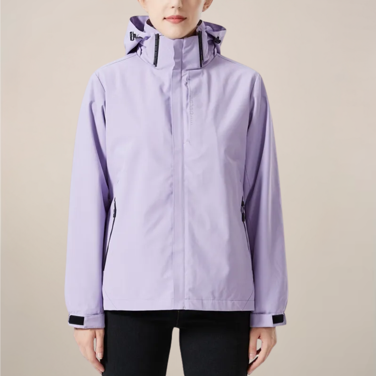 Unisex Stand Collar Windbreaker Jacket – Stylish Outdoor Layer