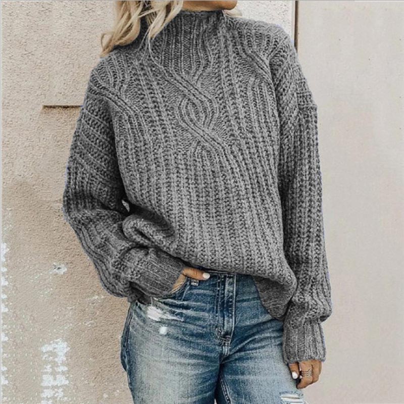 Women's Knit Sweater Timeless Versatile Pullover Style 3