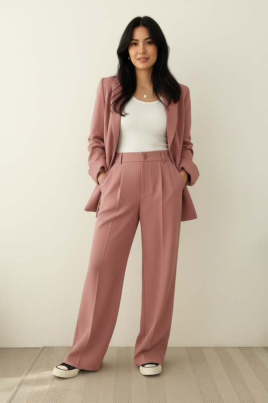 Women's 2-Piece Blazer Suit | Elegant & Comfortable Fit