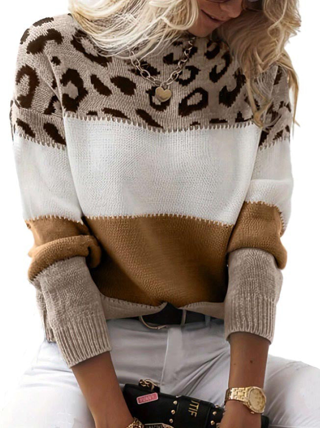 Women's Animal Print Sweater | Soft Comfort & Trendy Style