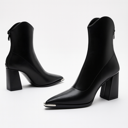 Women's Ankle Boots | Pointed Toe & Chrome Tip