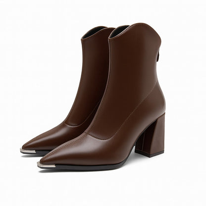 Women's Ankle Boots | Pointed Toe & Chrome Tip