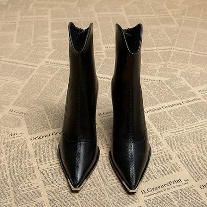 Women's Ankle Boots | Pointed Toe & Chrome Tip