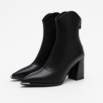 Women's Ankle Boots | Pointed Toe & Chrome Tip