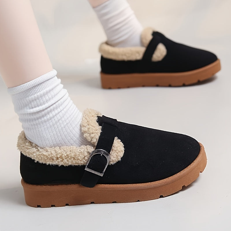 Women's Ankle Boots Warm Lined Non Slip Sole with Adjustable Strap