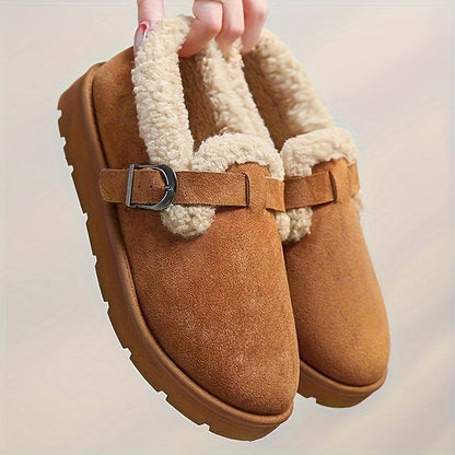 Women's Ankle Boots Warm Lined Non Slip Sole with Adjustable Strap