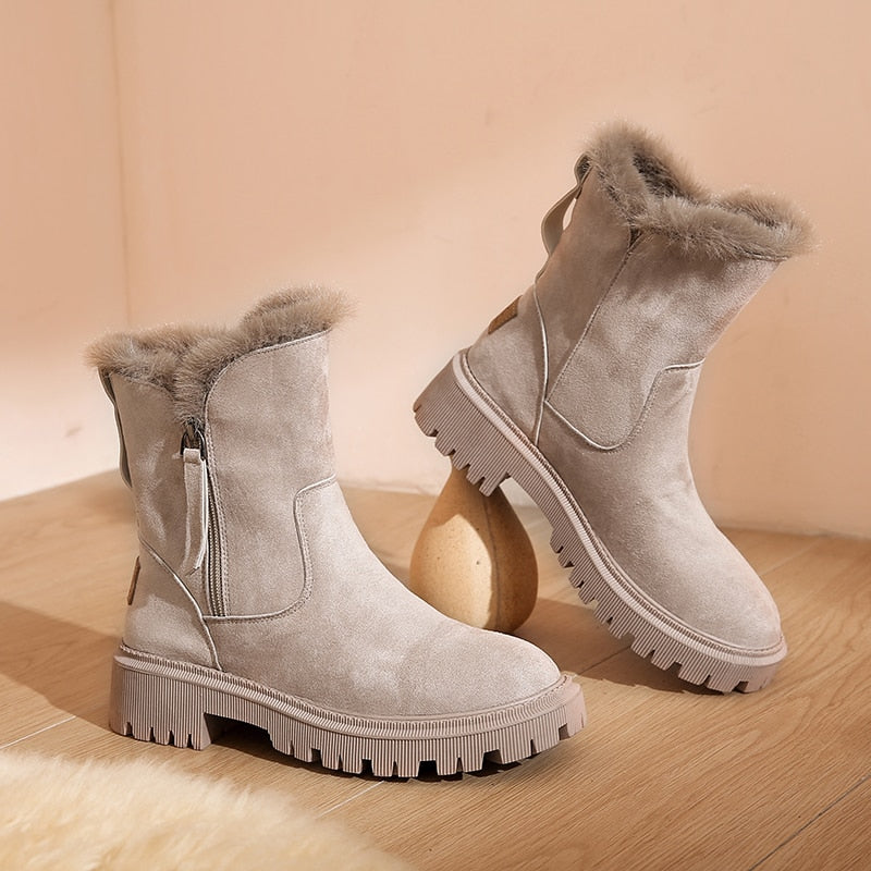 Women's Ankle Snow Boots | Warm & Stylish for Winter