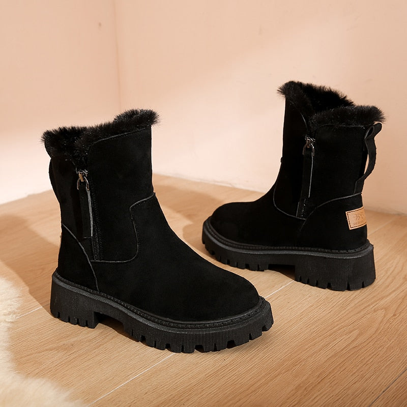 Women's Ankle Snow Boots | Warm & Stylish for Winter