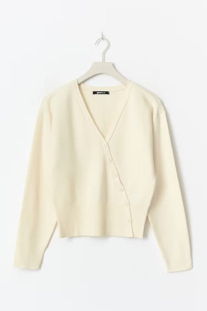Women's Asymmetric Cardigan | Soft Knit Comfort