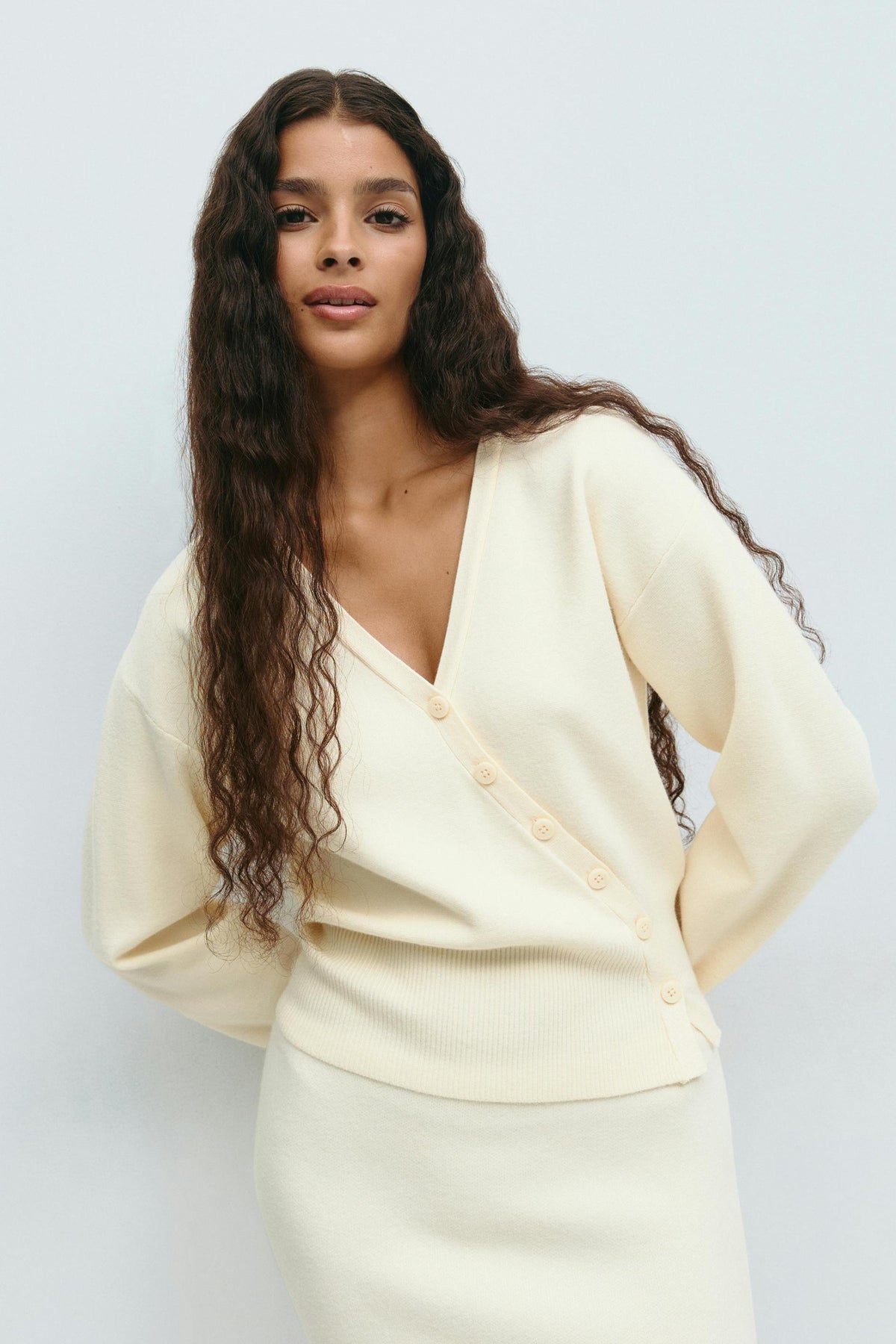 Women's Asymmetric Cardigan | Soft Knit Comfort