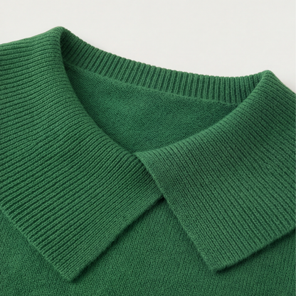 Women's Asymmetric Collar Knit Sweater | Effortless Polish