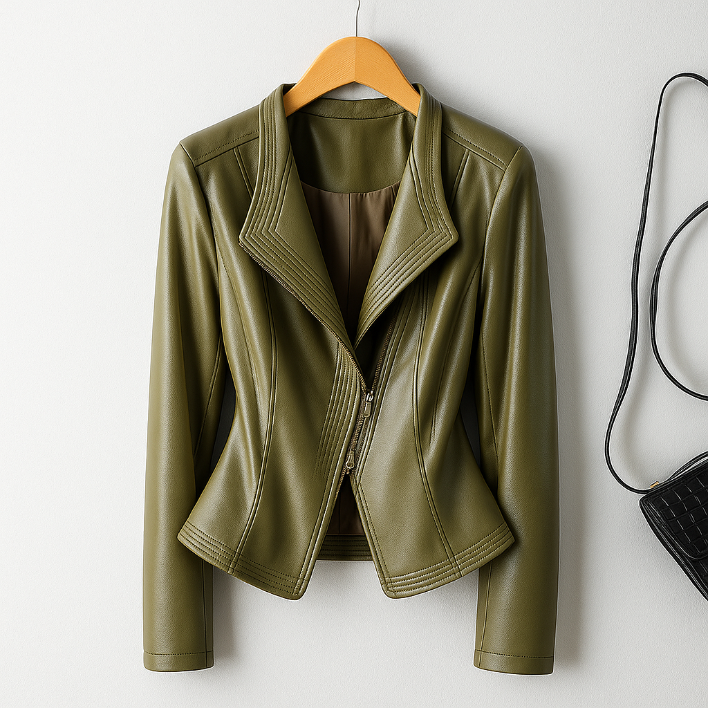 Women's Asymmetric Jacket | Structured Collar & Sculptural Fit