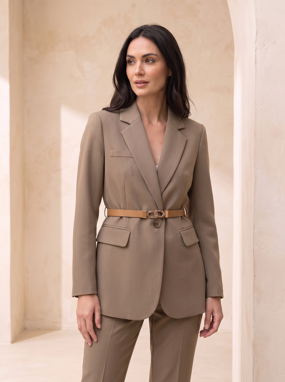 Women's Belted Blazer | Tailored Fit