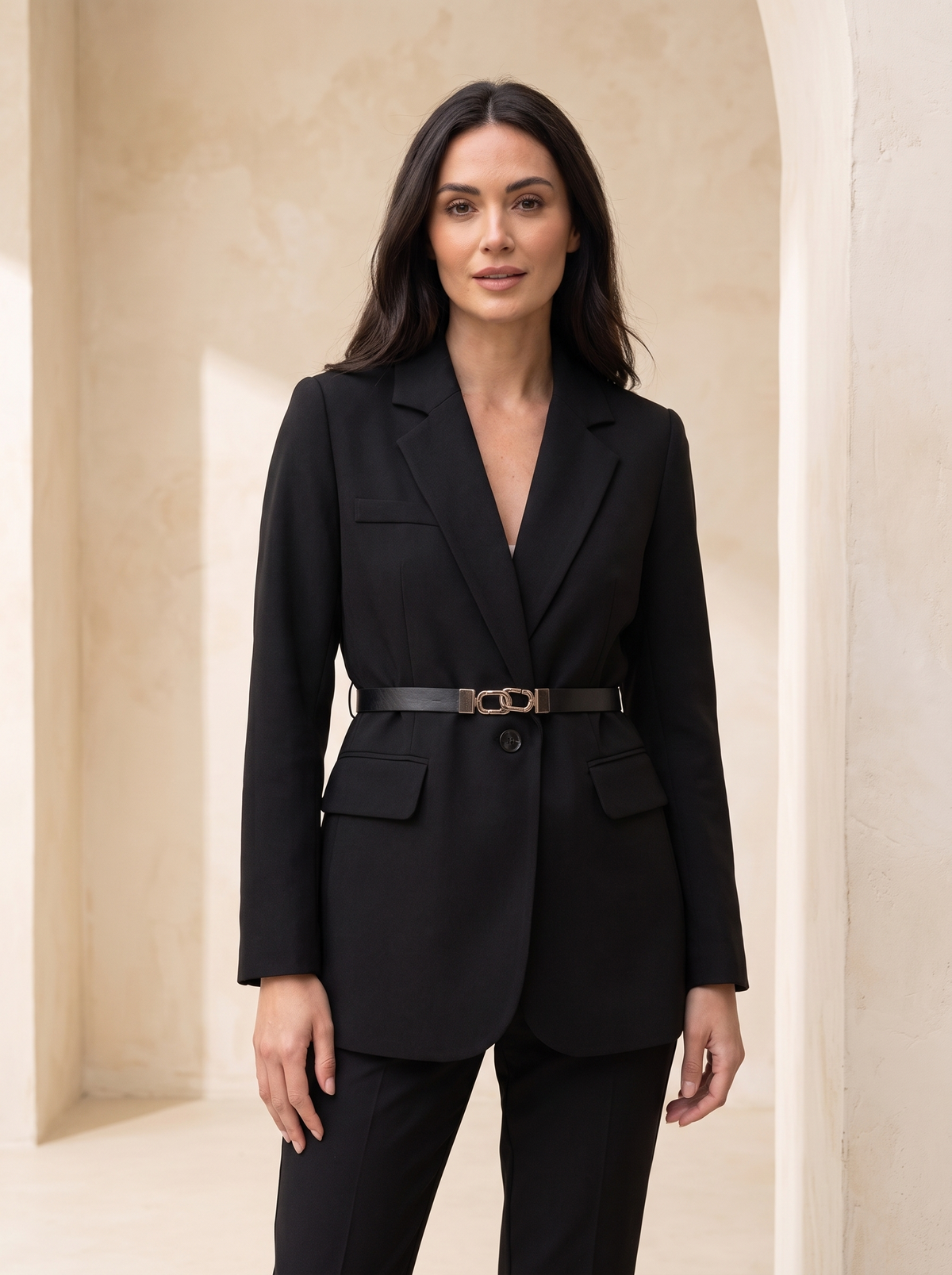 Women's Belted Blazer | Tailored Fit