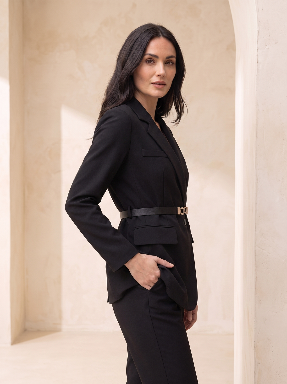 Women's Belted Blazer | Tailored Fit