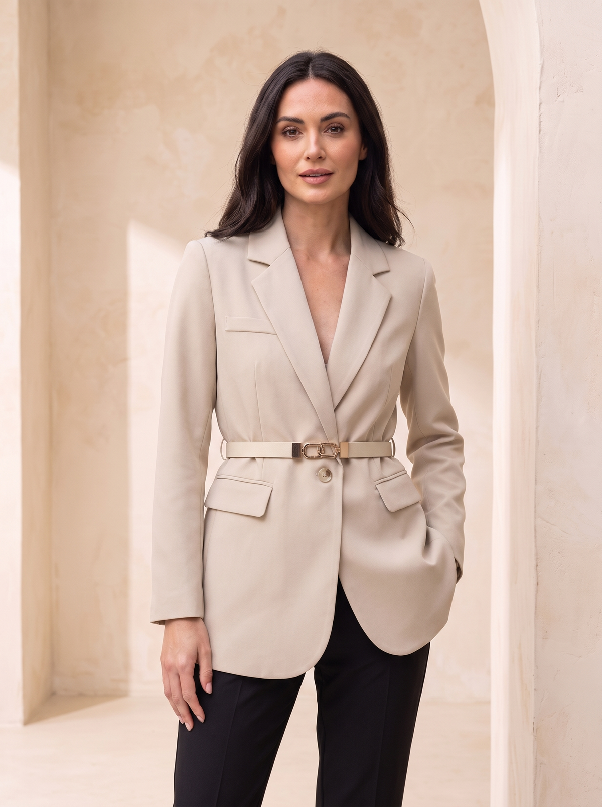 Women's Belted Blazer | Tailored Fit