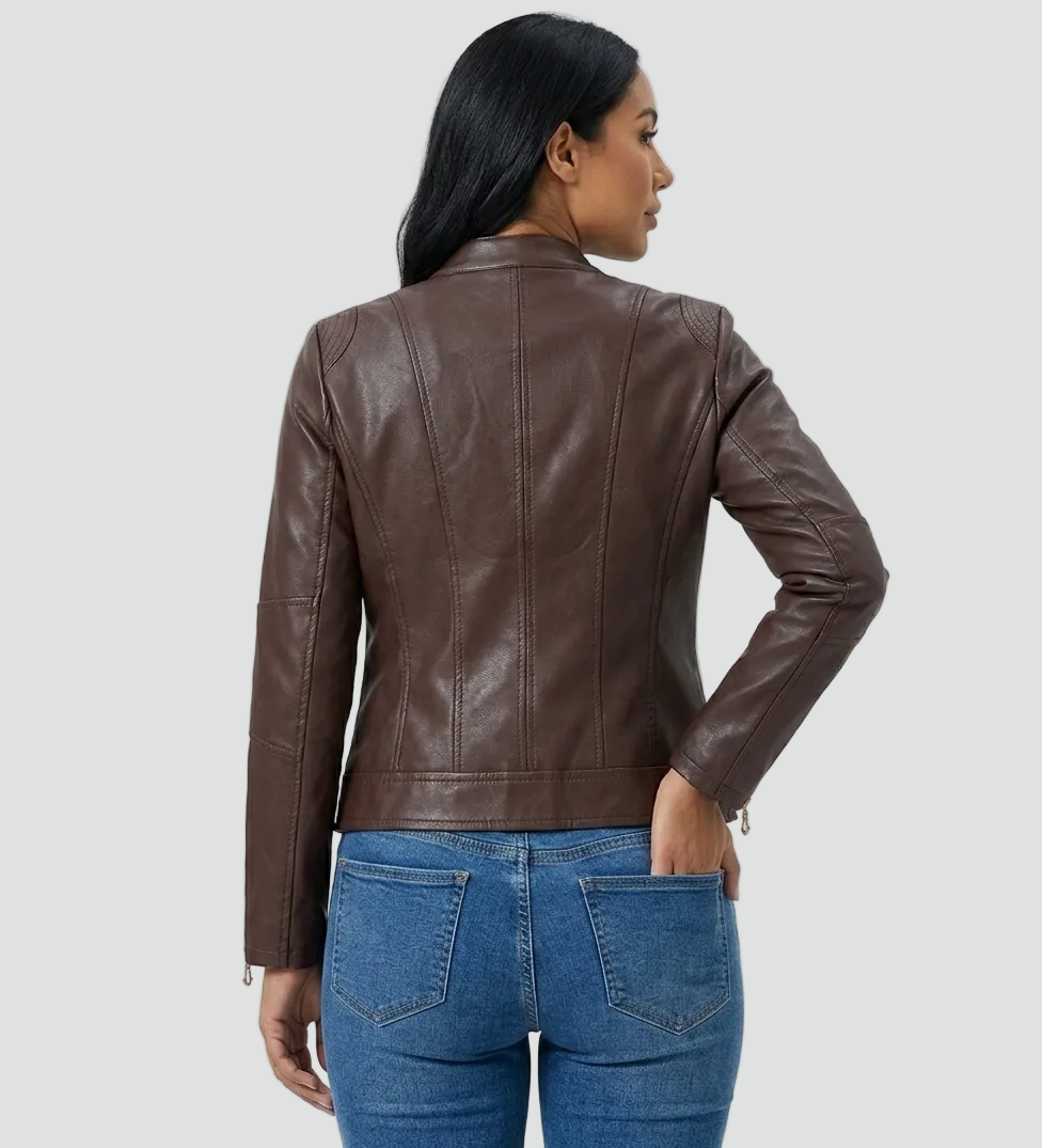 Women's Biker Jacket | Fitted Silhouette & Urban Style