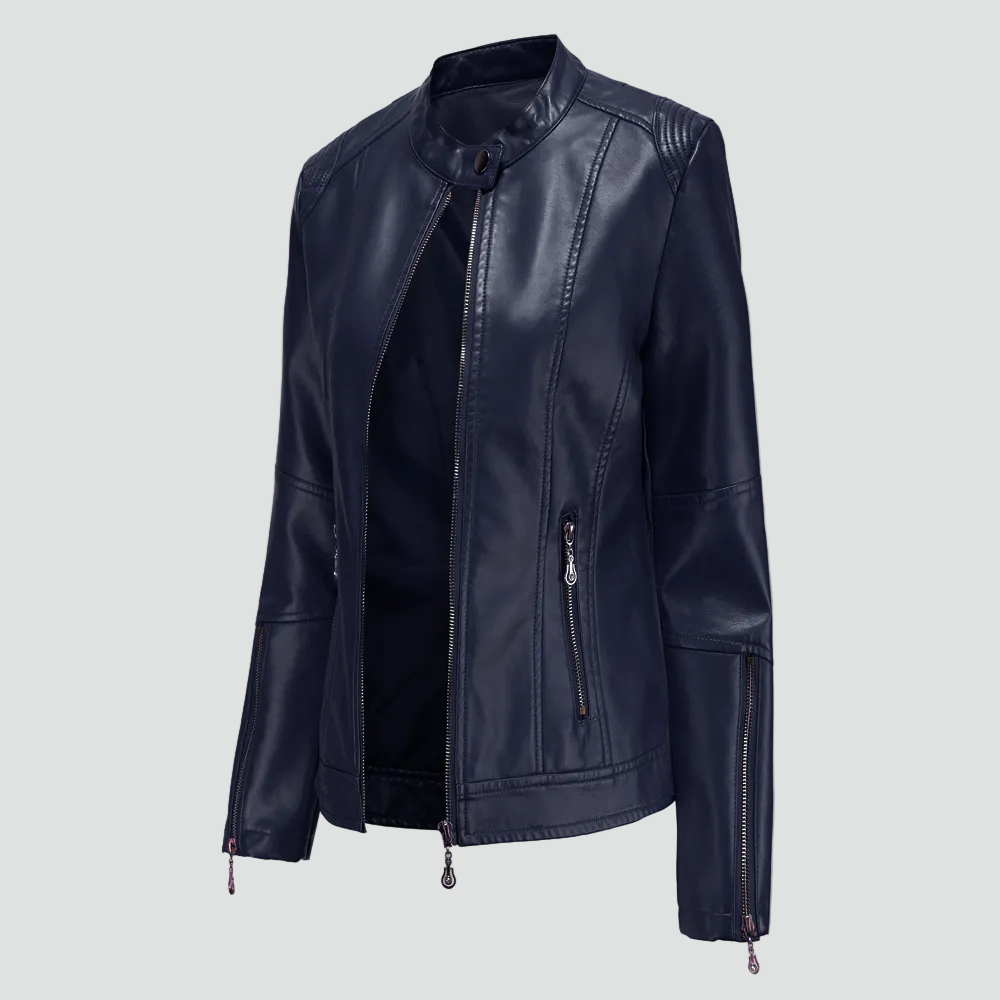 Women's Biker Jacket | Fitted Silhouette & Urban Style