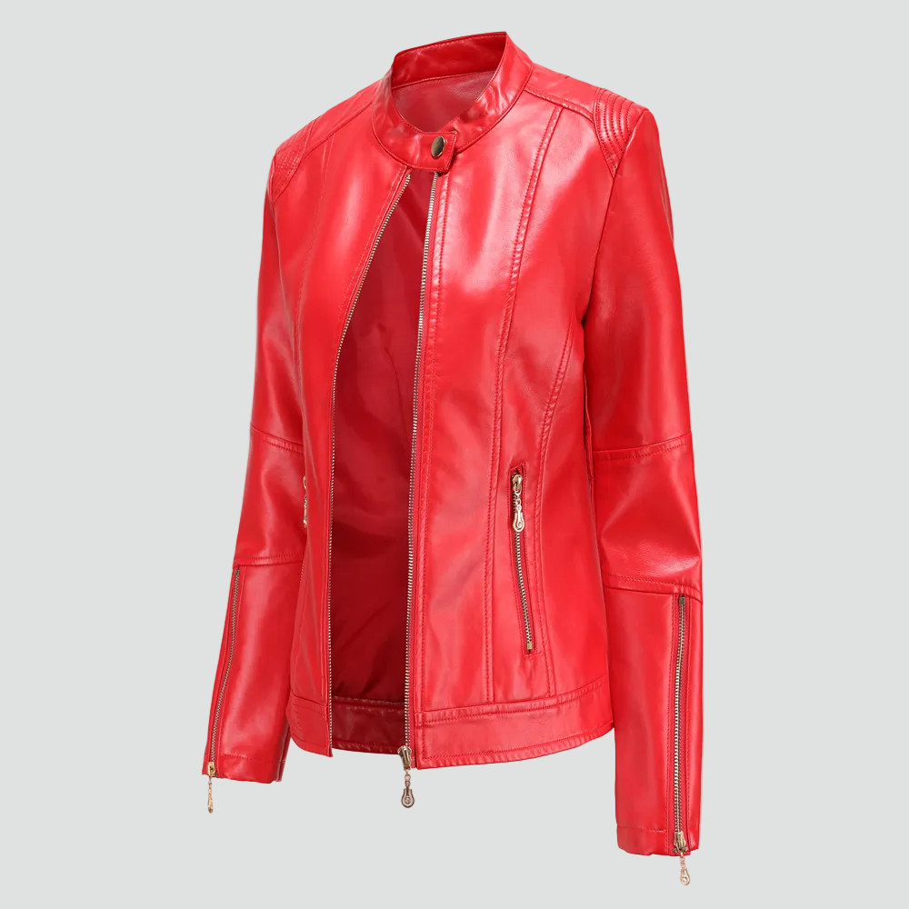 Women's Biker Jacket | Fitted Silhouette & Urban Style
