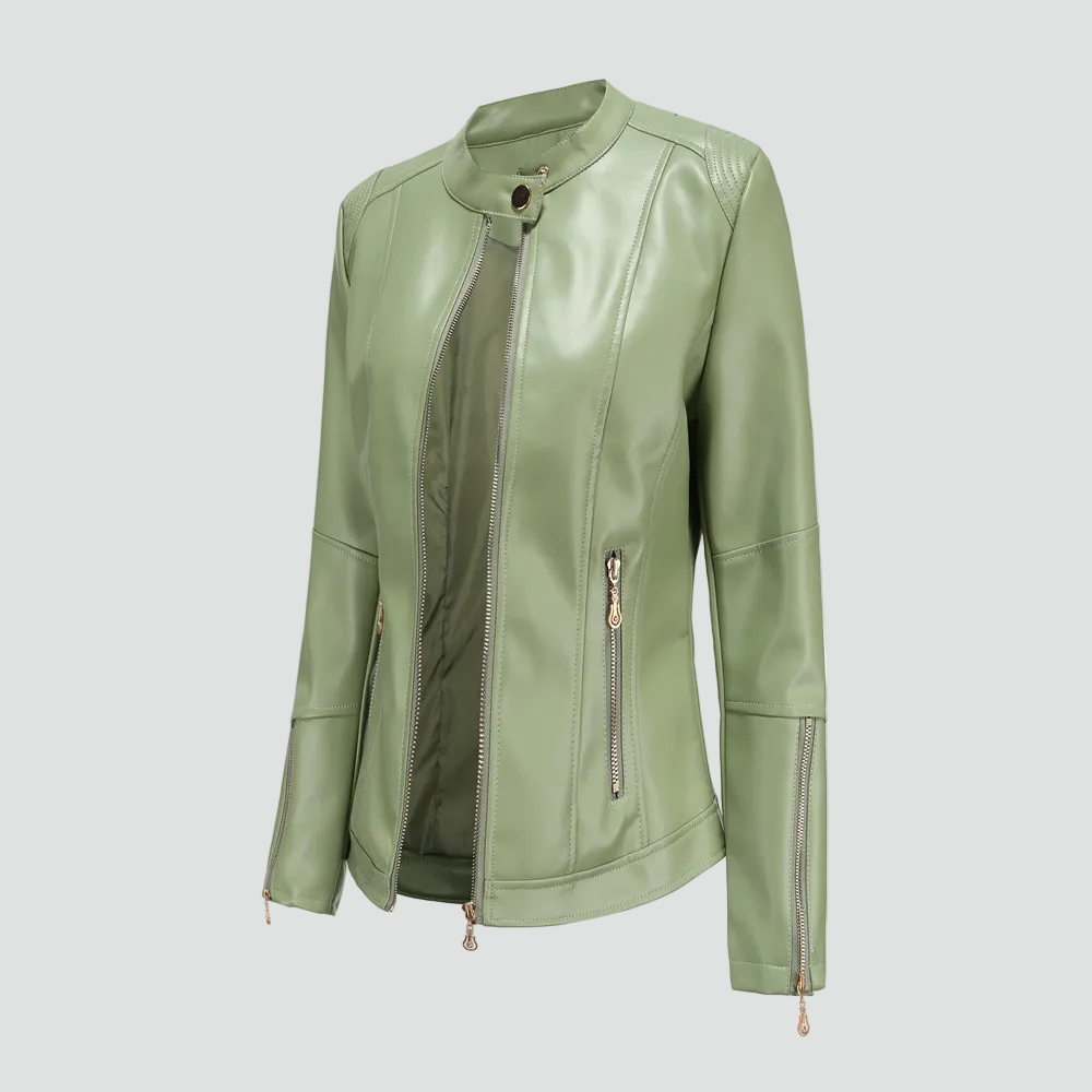 Women's Biker Jacket | Fitted Silhouette & Urban Style