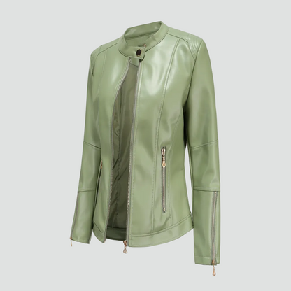 Women's Biker Jacket | Fitted Silhouette & Urban Style