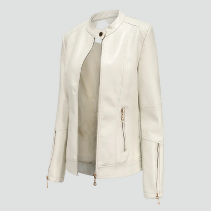 Women's Biker Jacket | Fitted Silhouette & Urban Style