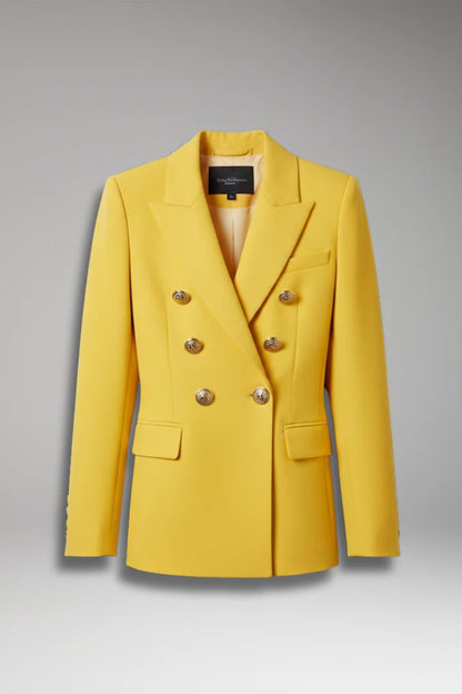 Women's Blazer | Gold Button Double-Breasted