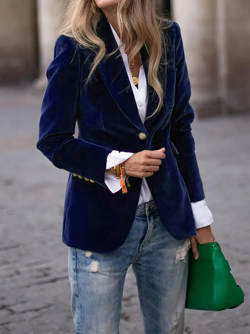 Women's Blazer | Single Button Tailored Fit