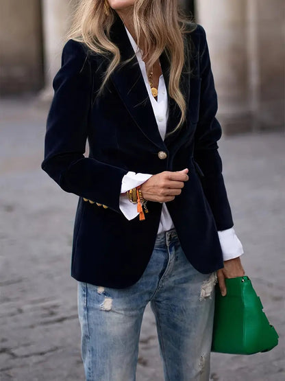 Women's Blazer | Single Button Tailored Fit