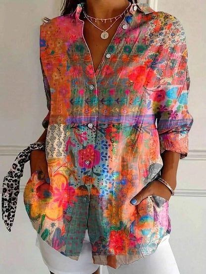 Women's Blouse | Bold Floral Pattern