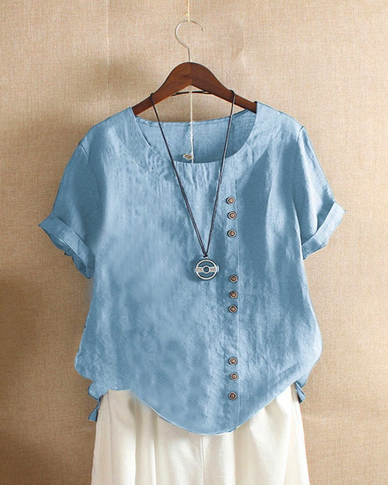 Women's Blouse | Effortless Button Detail Elegance