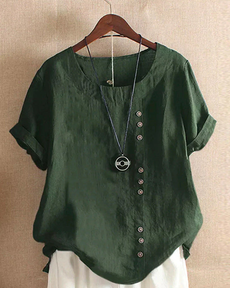 Women's Blouse | Effortless Button Detail Elegance