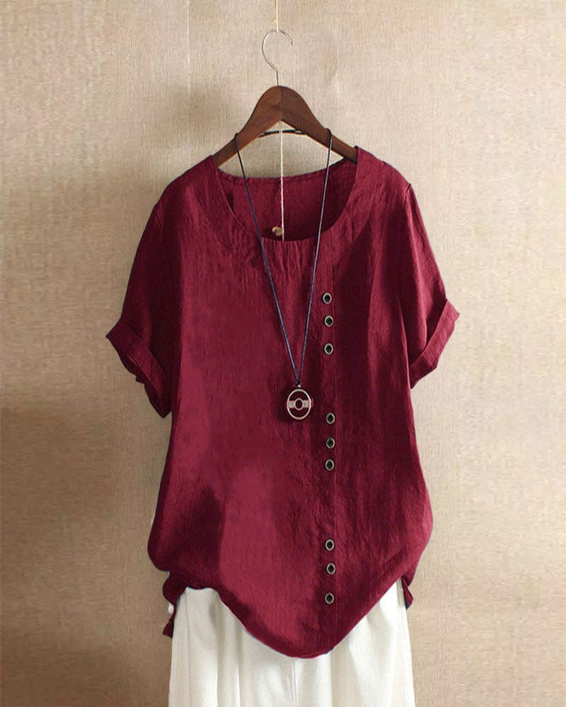 Women's Blouse | Effortless Button Detail Elegance