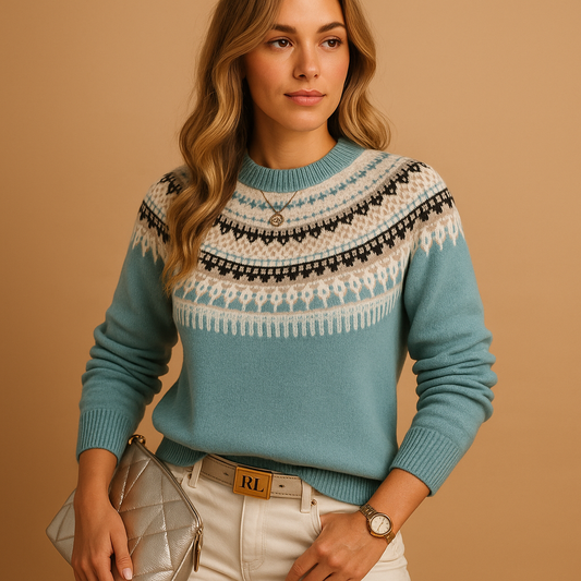 Women's Boho Knit Sweater | Relaxed Fit & Warm Comfort