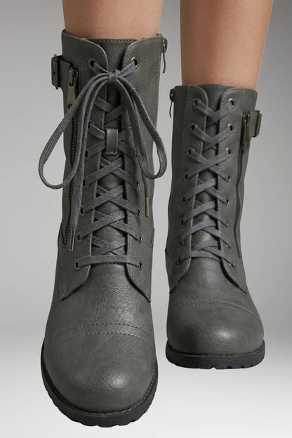Women's Boots | Lace-Up Combat Style