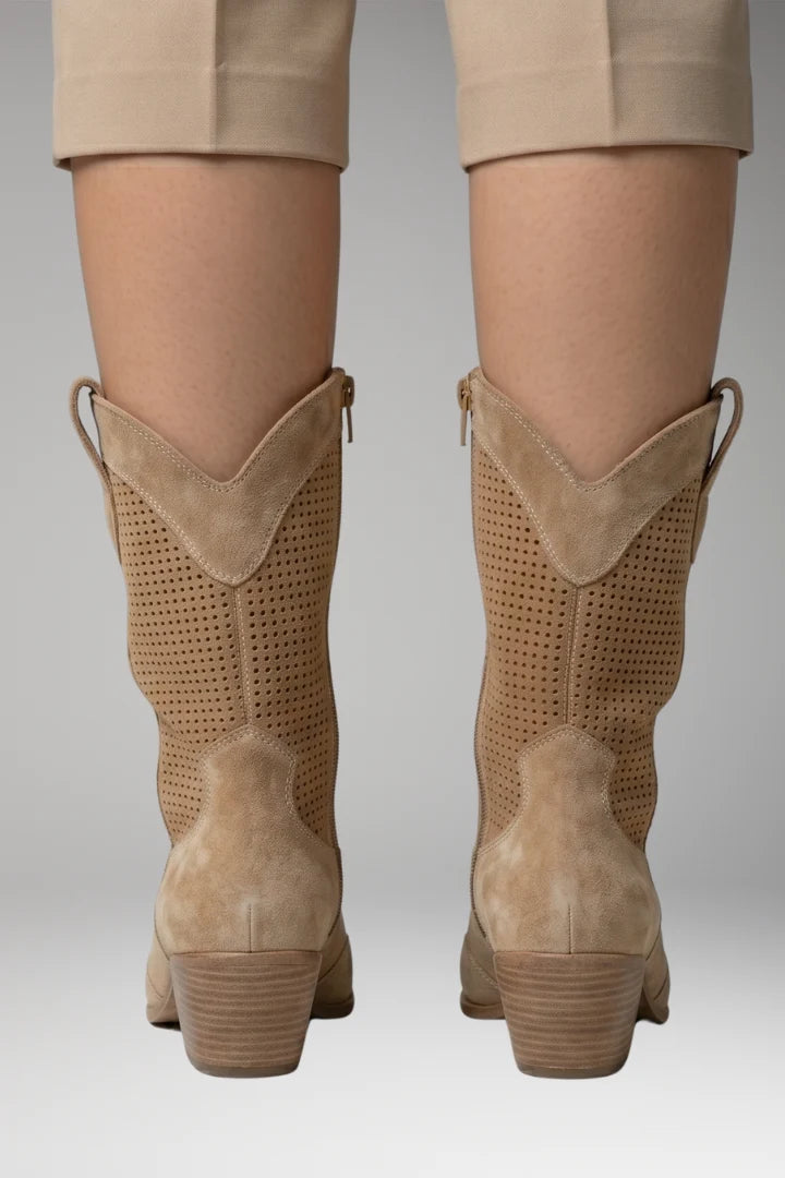 Women's Boots | Perforated Western Style