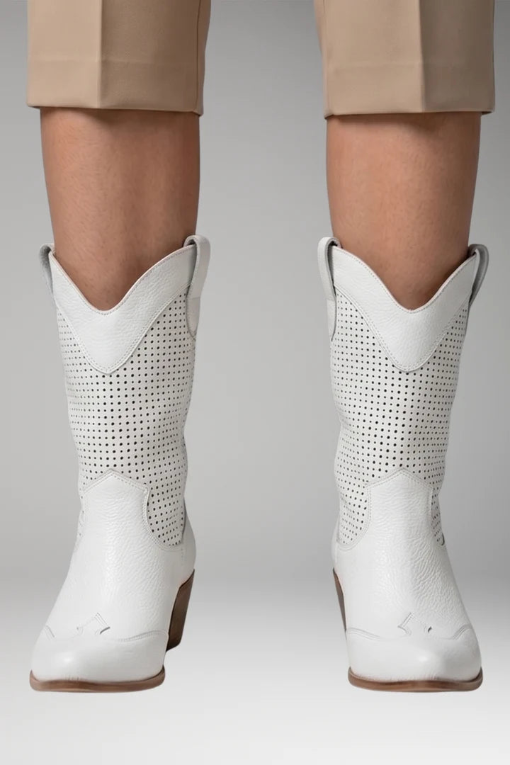 Women's Boots | Perforated Western Style